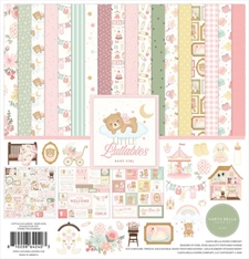 Carta Bella Scrapbook Paper Collection Kit 12x12" - Little Lullabies Baby Girl